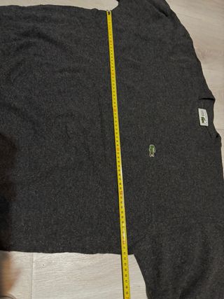 Jersey Lacoste gris pull sweat vintage