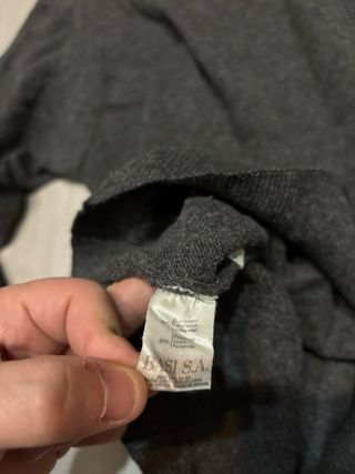 Jersey Lacoste gris pull sweat vintage