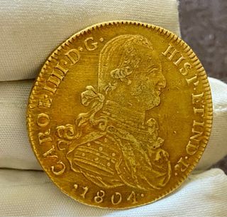 8 Escudos 1804 Santa Fe de Nuevo Reino 26,98 grs