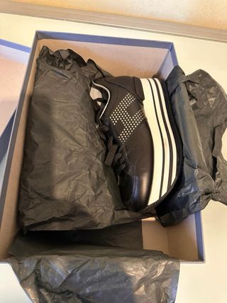 Scarpe Hogan donna 37.5 nere con borchie