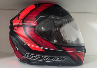 Casco Moto  Scorpion 1200air Negro Rojo talla S
