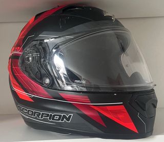 Casco Moto  Scorpion 1200air Negro Rojo talla S