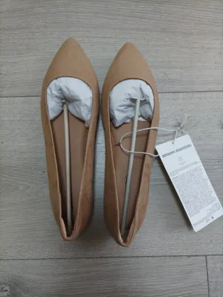 Bailarinas Puntera Sintético Talla 40 Beige