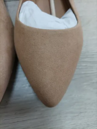 Bailarinas Puntera Sintético Talla 40 Beige