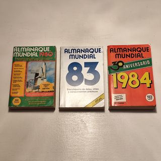 Libros Almanaque Mundial años 1980 a 1984