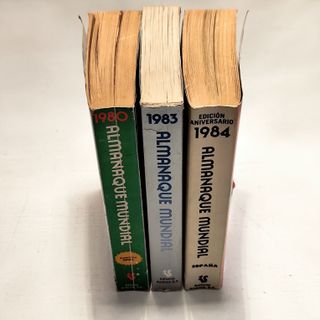 Libros Almanaque Mundial años 1980 a 1984