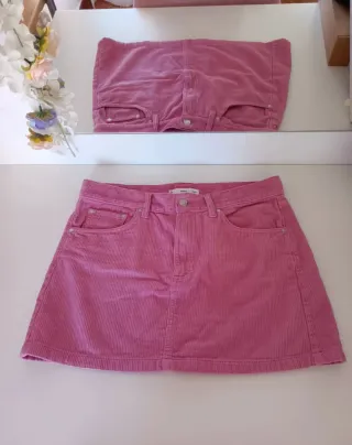 Mini Falda Rosa de Mango