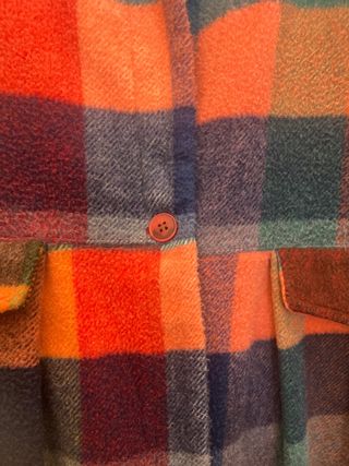 Cappotto a quadri multicolor