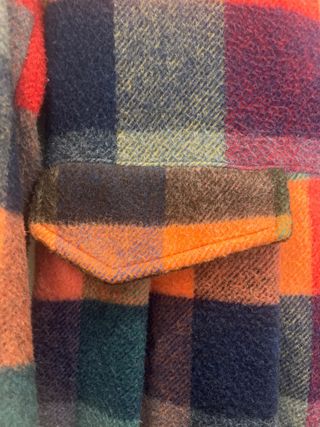 Cappotto a quadri multicolor