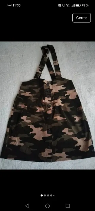 Peto camuflaje Bershka mujer