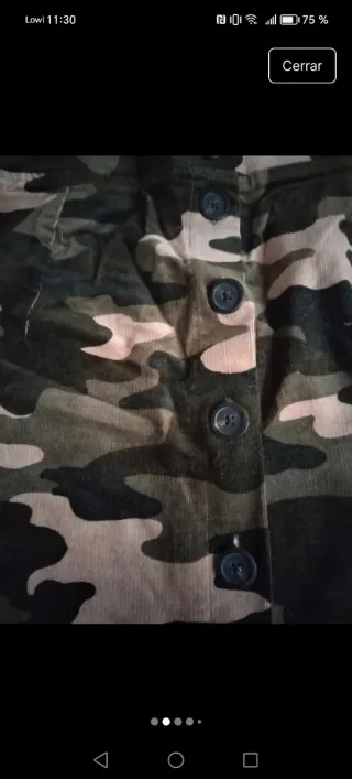 Peto camuflaje Bershka mujer