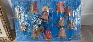 Cuadros de mantos de la Virgen del Pilar y fichas