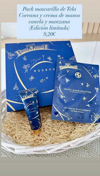Pack Mascarilla Coreana + Crema Manos Essens