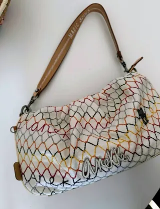 Bolso Anekke multicolor y blanco, mano/hombro