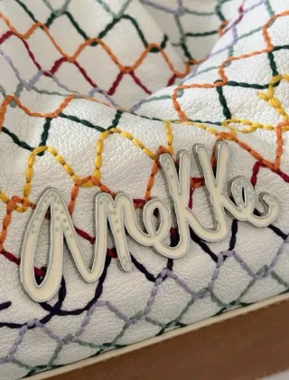 Bolso Anekke multicolor y blanco, mano/hombro