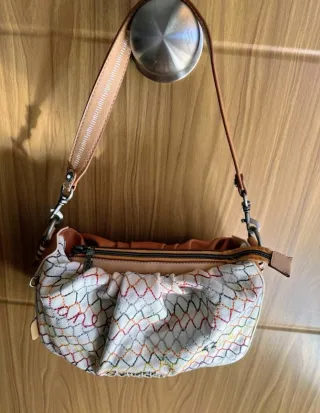 Bolso Anekke multicolor y blanco, mano/hombro