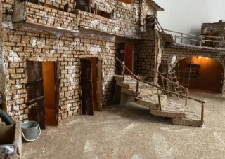 Presepe artigianale legno e sughero