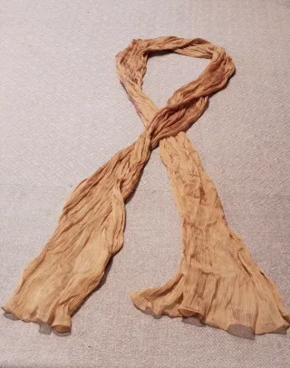 Sciarpa foulard da donna dorata