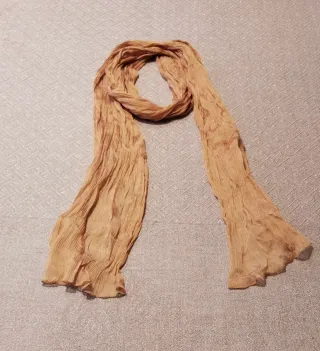 Sciarpa foulard da donna dorata