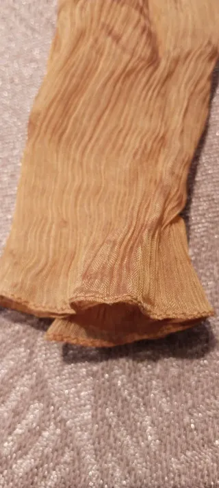 Sciarpa foulard da donna dorata