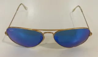 Gafas de Sol Ray-Ban Aviator Azul Dorado