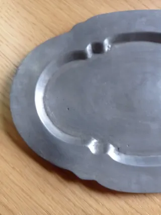 Bandeja estaño vintage pequeña