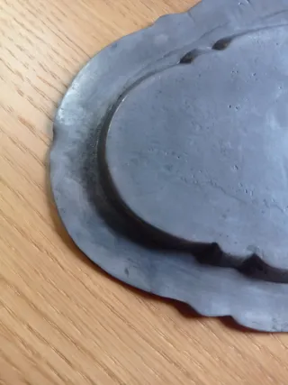 Bandeja estaño vintage pequeña