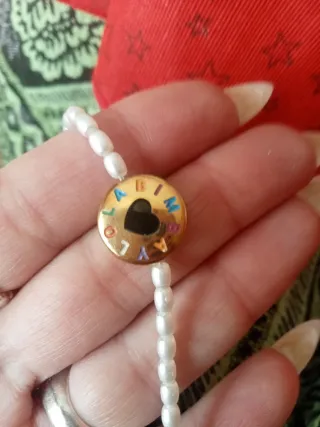 Pulsera Bimba y Lola perlas y corazón