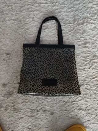 Bolso de mano estampado leopardo
