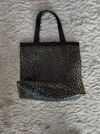 Bolso de mano estampado leopardo