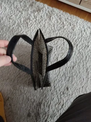 Bolso de mano estampado leopardo