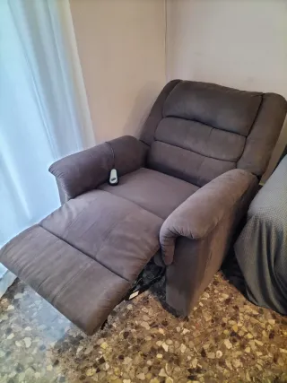 Sofá reclinable eléctrico
