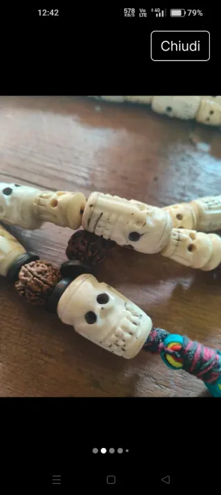 Collana con teschi meditazione