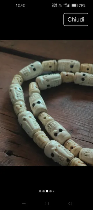 Collana con teschi meditazione