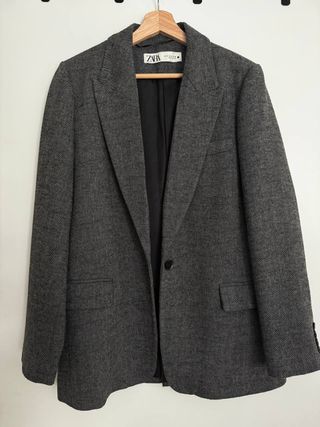 Chaqueta Zara Gris Talla M