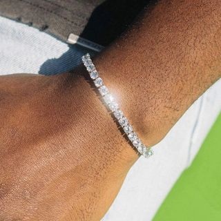 Pulsera Tennis Plata 925 Moissanite Diamantes