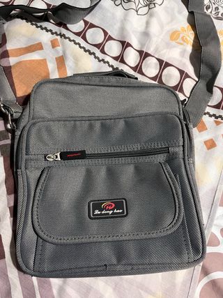 Bolso bandolera gris