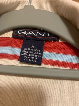 Sudadera GANT Algodón Rayas Roja y Blanca