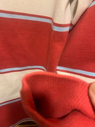 Sudadera GANT Algodón Rayas Roja y Blanca
