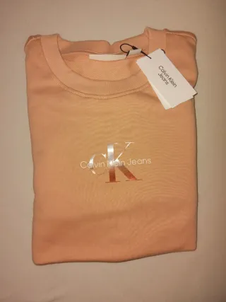 Sudadera Calvin Klein Jeans Naranja