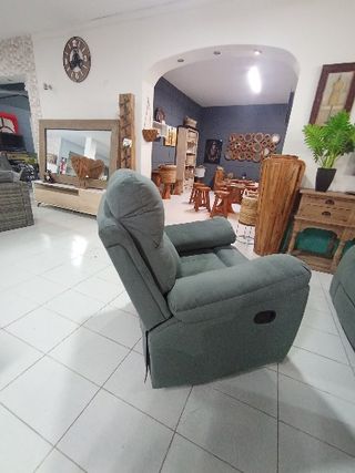 Divano Relax Girevole Verde