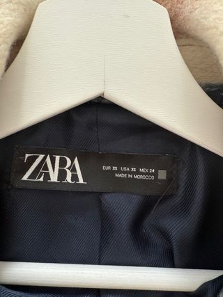 chaqueta Zara cuadros beige multicolor- como nueva