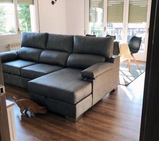 Sofá modular gris 2.55m ancho