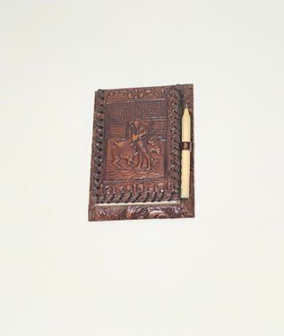 Blocco note vintage vera pelle