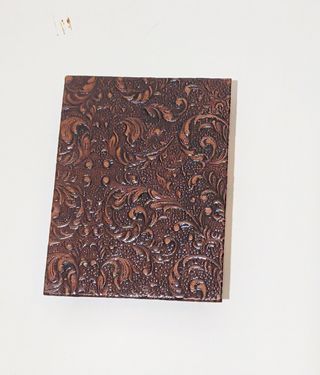 Blocco note vintage vera pelle