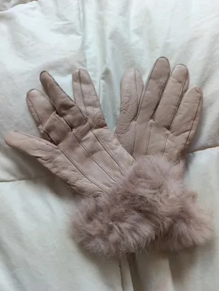 Guantes mujer imitación piel con pelo