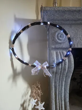 Corona decorativa con luces Arredamento rústico