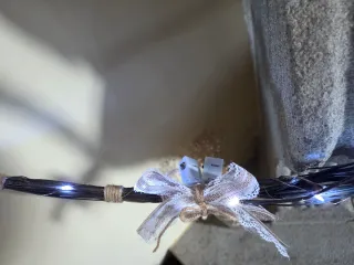 Corona decorativa con luces Arredamento rústico