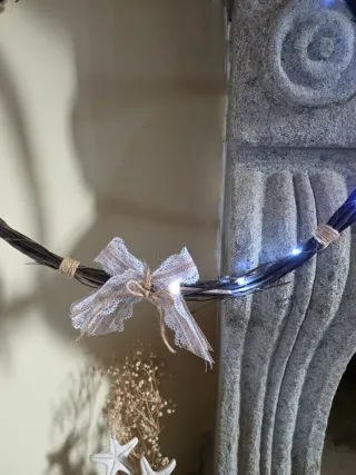 Corona decorativa con luces Arredamento rústico