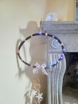 Corona decorativa con luces Arredamento rústico